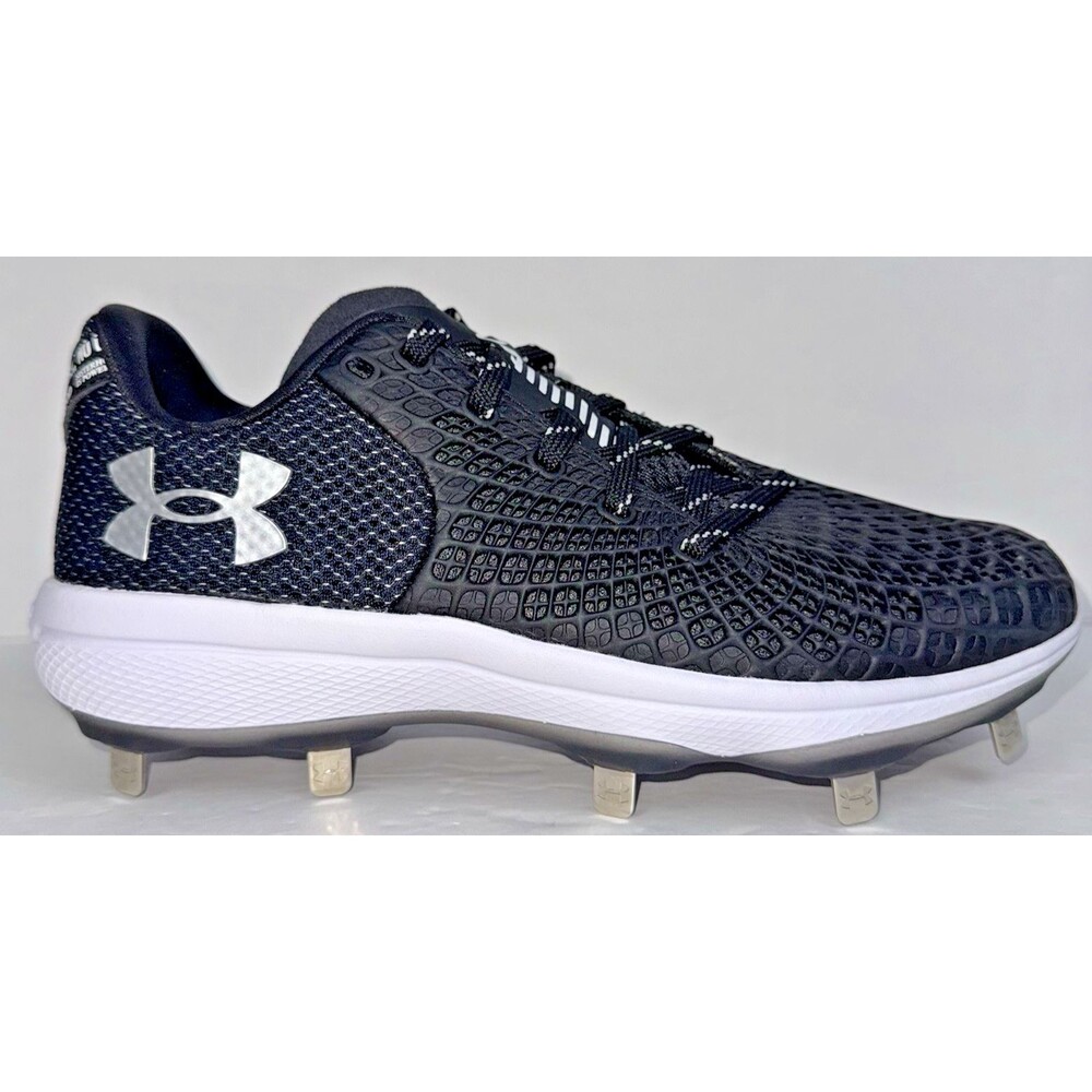 Under Armour Womens Size 7.5 Softball Cleats Metal Glyde 2 MT LE Black Athletic